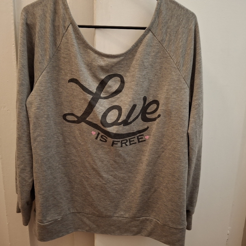 Off Shoulder Sweatshirt
